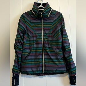 Lululemon Hustle Poncho Muti striped jacket